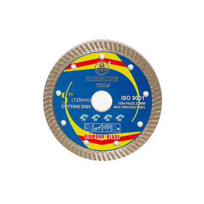 Sıcak Pres Yüksek Kalite 5 inç '125 × 1.2 / 2.0 × 10 × 22.23mm Porselen Elmas Bıçak65Mn Uzun Kesme Ömrü ile Çelik Gövde