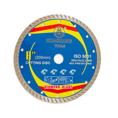 Yüksek Kaliteli Sıcak Pres 8 inç '200 × 1.6 / 2.6 × 10 × 22.23mm Porselen Elmas Bıçak Uzun Kesme Ömrü ile 65Mn Çelik Gövde
