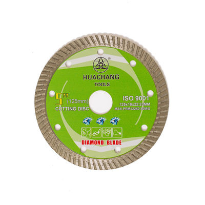 Genel Amaçlı, Seramik, Mermer ve Beton İçin Soğuk Pres 5 inç '125 × 1.2 / 2.0 × 10 × 22.23mm Turbo Elmas Bıçak