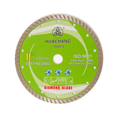 Turbo Elmas Bıçak Soğuk Pres 8 inç 200 × 10 × 22.23mm Genel Amaçlı, Seramik, Mermer İçin Yüksek Kalite