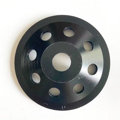 Beton Huachang Araçları için 105mm 4 Çift Sıralı Elmas Kupası Tekerlek Taşlama