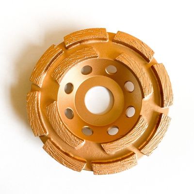 115 mm 4-1 / 2 In. Taş Çift Elmas Bardak için Çift Sıralı Elmas Kupa Çarkı