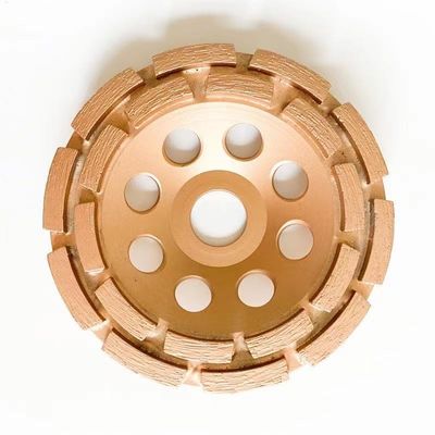 6 İnç 150mm Sert Çift Sıralı Bardak Taşlama Tekerleği 6 Elmas Kupa Tekerleği