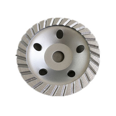 Sıcak pres 4 inç 105 × 4.5 × 20 × 22.23mm Sinterlenmiş 105mm Elmas Beton, Taş İçin Sürekli Turbo Taşlama Kabı Çarkı