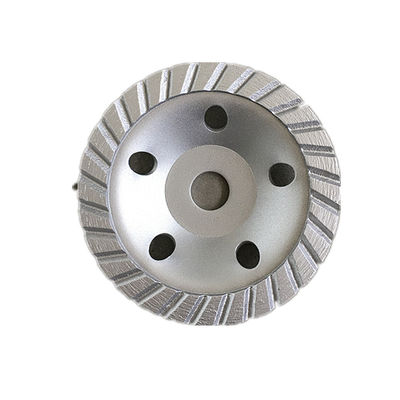 Sıcak pres 4 inç 105 × 4.5 × 20 × 22.23mm Sinterlenmiş 105mm Elmas Beton, Taş İçin Sürekli Turbo Taşlama Kabı Çarkı