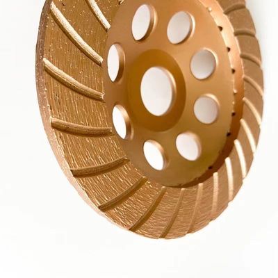 HuaChang Aracı 5 inç 125 × 4.5 × 20 × 22.23mm Elmas Sürekli Turbo Beton, Taş İçin Taşlama Kupası Tekerleği