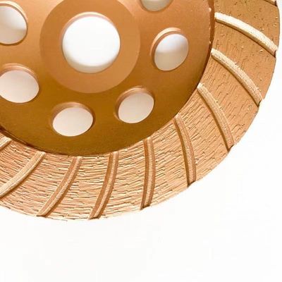 HuaChang Aracı 5 inç 125 × 4.5 × 20 × 22.23mm Elmas Sürekli Turbo Beton, Taş İçin Taşlama Kupası Tekerleği
