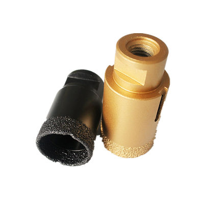 35 × 10 × 60 × M14 Porselen Ganit Karo Cam Seramik İçin Kuru Elmas Çekirdekli Matkap Uçları Yüksek Kalitede Mermer Matkap Uçları