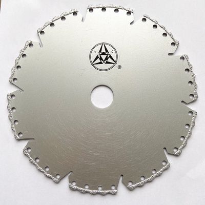 Yüksek Kaliteli 5 inç 125 × 1.4/2.4 × 8 × 9T × 22.23mm Vakum Lehimli Elmas Taşlama Kesme Diski Taş Seramik Plastik Mermer