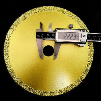 150 × 1.6/2.4 × 8 × 22.23mm Vakum Lehimli Elmas Testere Bıçağı Dökme Demir Mermer Metal Paslanmaz Çelik Yangın Acil Durumunu Kesmek İçin