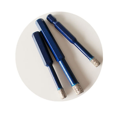 10 * 65 * 10mm Kuru Elmas Çekirdekli Matkap Uçları Ganite Çini Porselen Mermer Matkap Uçları Yüksek Kalite Uzun Ömürlü