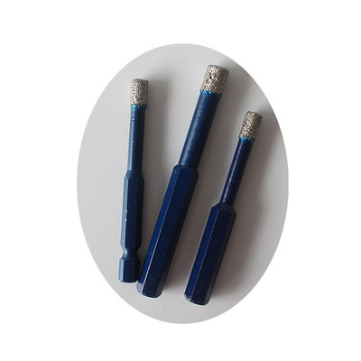 10 * 65 * 10mm Kuru Elmas Çekirdekli Matkap Uçları Ganite Çini Porselen Mermer Matkap Uçları Yüksek Kalite Uzun Ömürlü