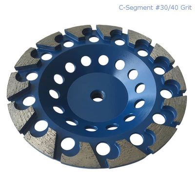 Beton, Taş, Yapı Malzemesi İçin 180mm Lazer Kaynaklı Segmentli Elmas Taşlama Fincan Tekerleği