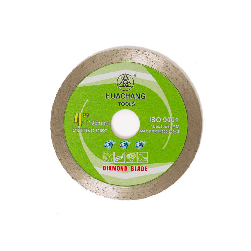 Çini Duvarcılık için 105 × 1.2 × 20MM 4 İnç Sürekli Jant Elmas Bıçak