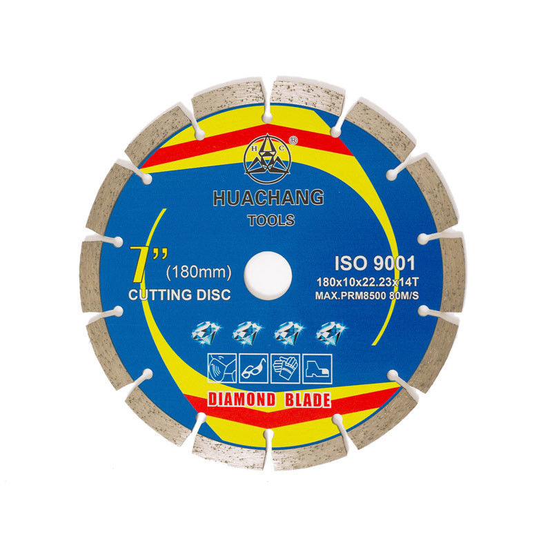 180×1.6/2.2×10×22.23×14T Öğütücü için Beton Kesme Tekerleği 180mm Elmas Fayans Kesme Bıçağı