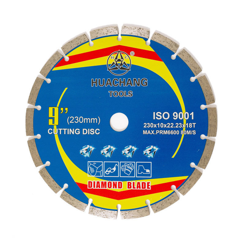 Yüksek Kaliteli sıcak pres 230 × 10 × 22.23 × 18T Öğütücü Elmas Fayans Kesme Bıçağı Için Beton Kesme Tekerleği