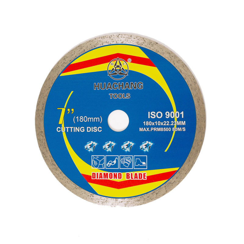 Yüksek Kaliteli Sıcak Pres 7 inç 180 × 1.6 / 2.2 × 10 × 22.23mm Dairesel Testere Bıçağı Kesim İçin Genel Amaçlı, Seramik, Mermer
