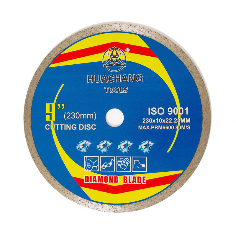 Genel Amaçlı, Seramik, Mermer ve Beton için Sıcak Pres 9 inç 230 × 1.8 / 2.6 × 10 × 22.23mm Elmas Fayans Testere Bıçakları