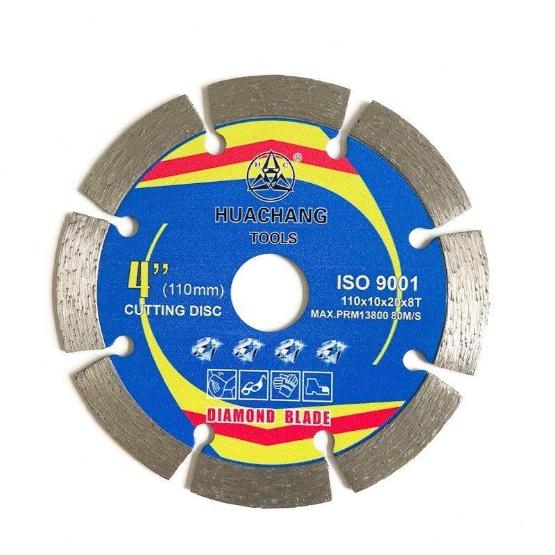 Sıcak Pres 110 × 1.2 / 1.8 × 10 × 20 × 8T Parçalı Bıçak Elmas Seramik, Fayans, Granit, Mermer, Beton ve Tuğla İçin Testere Bıçağı