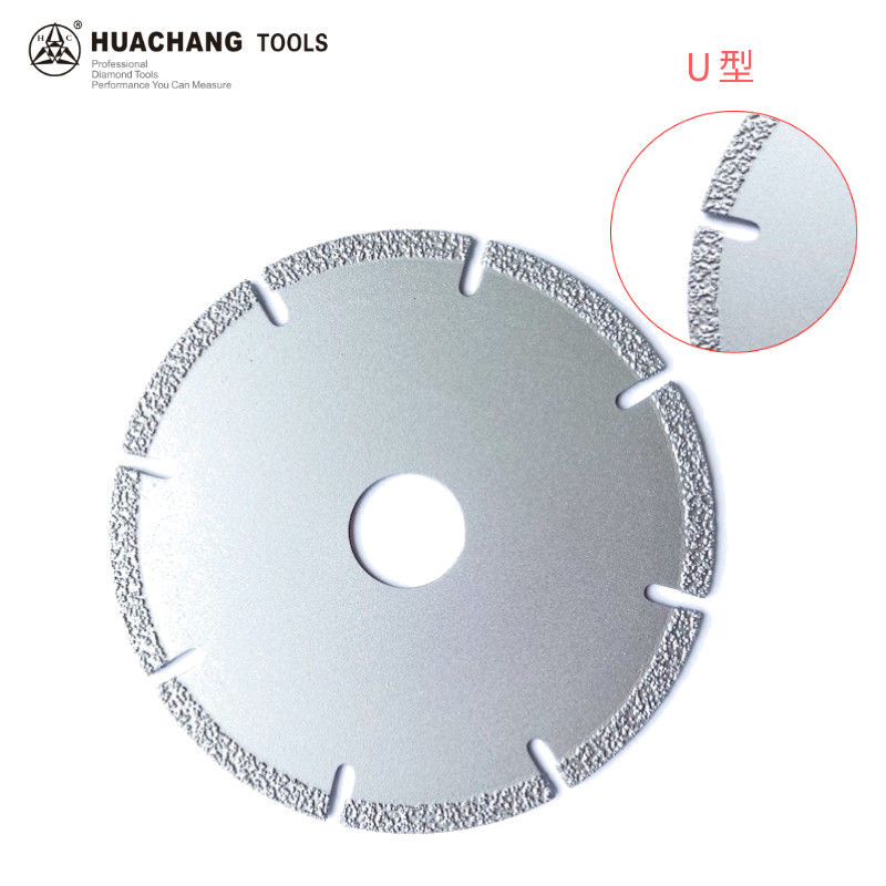 4.5 inç 115 × 1.4/2.2 × 5 × 22.23 × 9T Yüksek Kaliteli Vakum Lehimli Elmas Taşlama Kesme Diski Taş Seramik Plastik Mermer