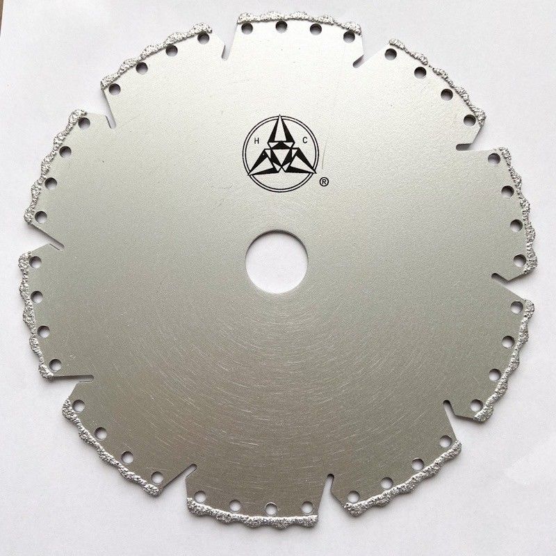 Yüksek Kaliteli 5 inç 125 × 1.4/2.4 × 8 × 9T × 22.23mm Vakum Lehimli Elmas Taşlama Kesme Diski Taş Seramik Plastik Mermer